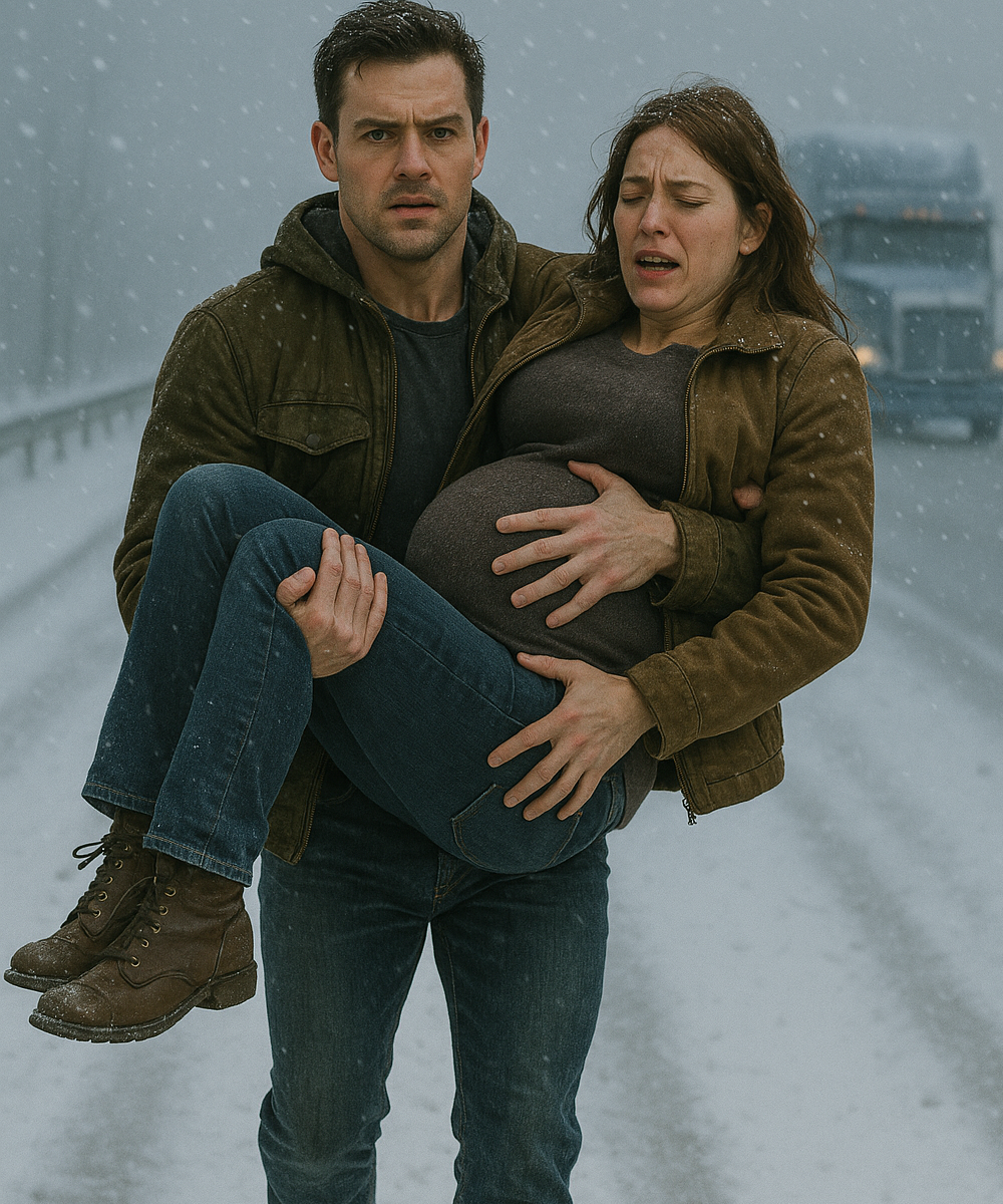 a Truck Driver Helps an Expectant Woman