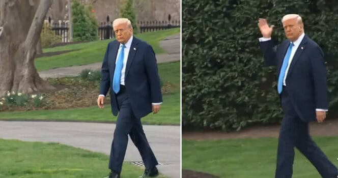 A Photo of Donald Trump Walking Toward Marine One Is Going Viral — And People Can’t Stop Talking About One Small Donald Trump