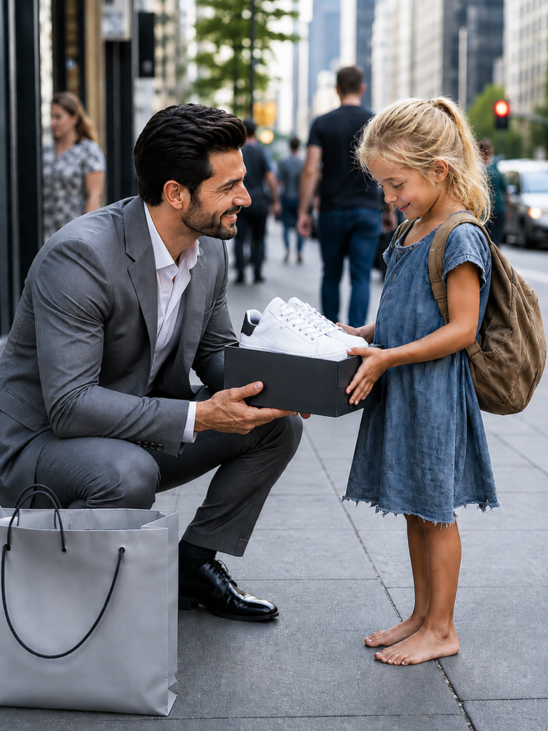 A Little Girl Asked Me For $45 Shoes And Promised To Repay Me Someday—Hours Later, A Secret Message Revealed Her Mother Was Dy!ng, A Hidden Truth Had Been Buried For Years, And That Simple Act Of Kindness Was About To Change My Entire Life Forever