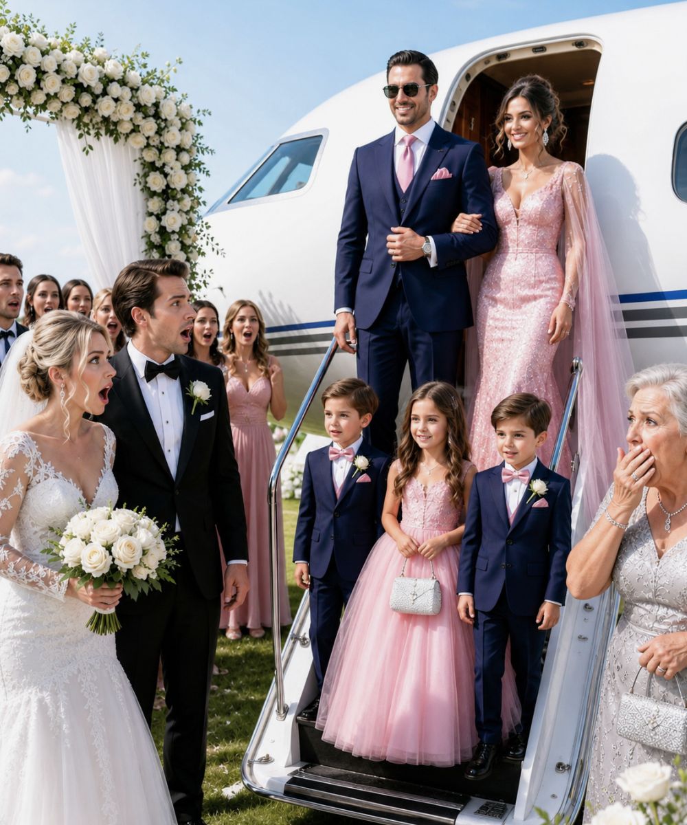 After 11 Years Of Being Bl3med For Infertility, My Husband Left Me For A Younger Woman And Kicked Me Out—But Three Children Arrived At His Wedding And Turned His Perfect Day Into Public Exposure.