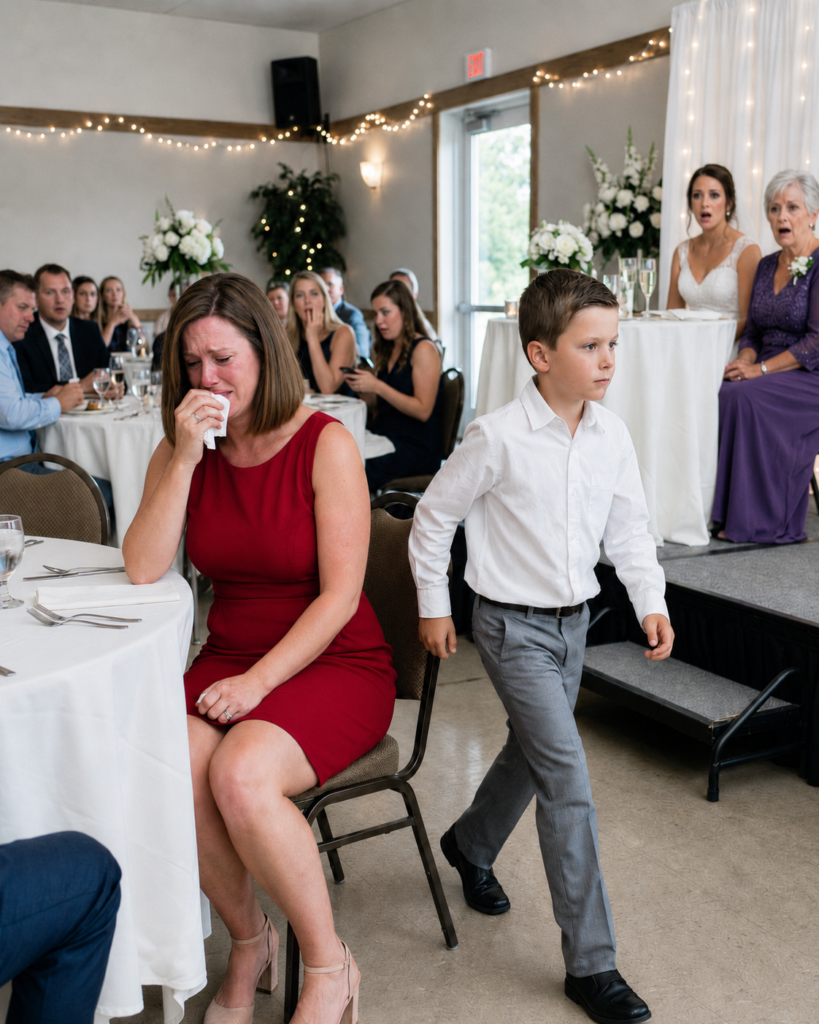 I sat frozen as the entire wedding reception burst into laughter. My brother’s bride had just called me a sad single mother, and my own mother added that I was like a clearance item with a torn tag.