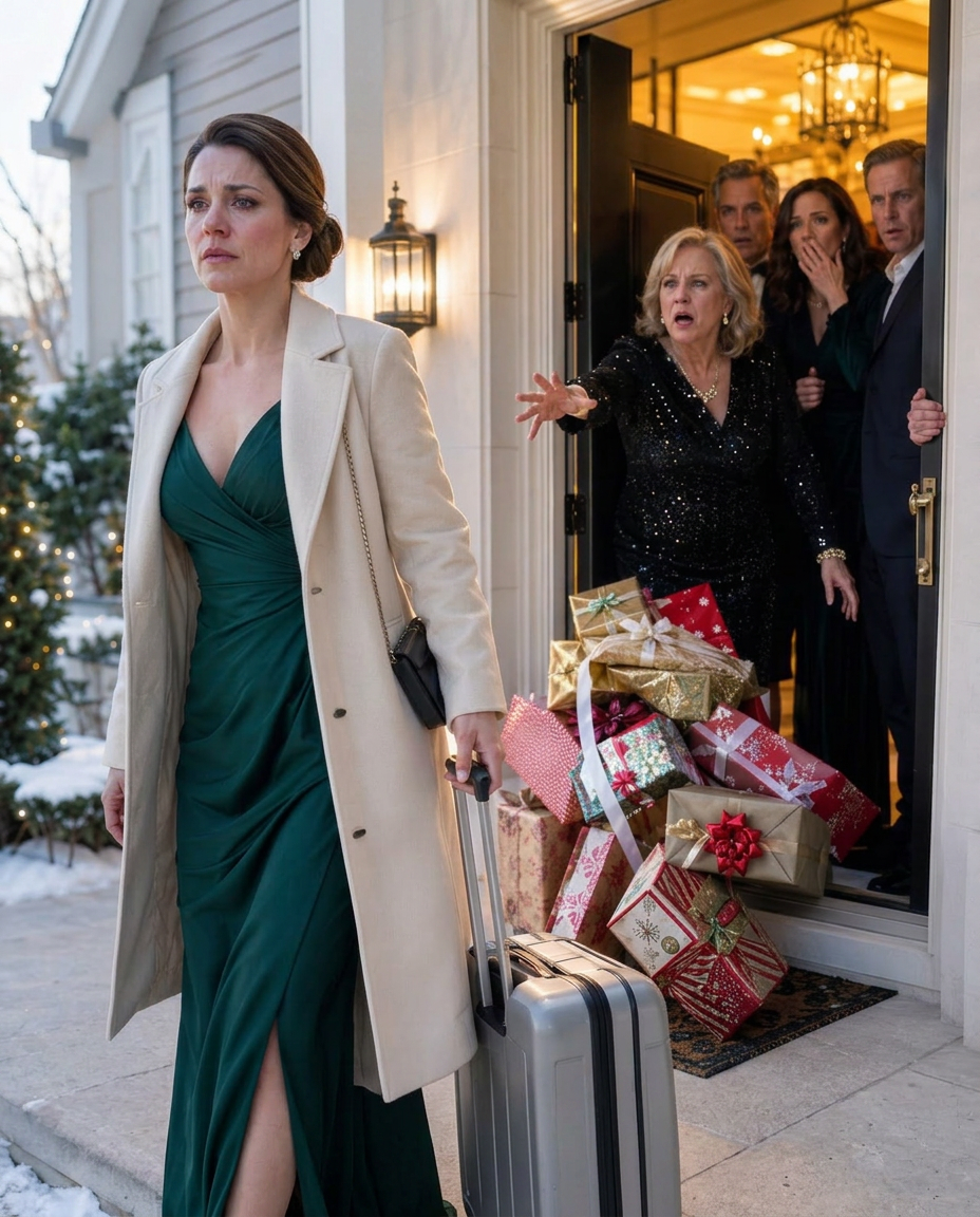 On New Year’s Eve, mom gave presents to every grandchild except mine, so I quietly left and said never to invite us again—then at 6:00 a.m. on January 1, my family’s “new year’s gift” arrived at their door...