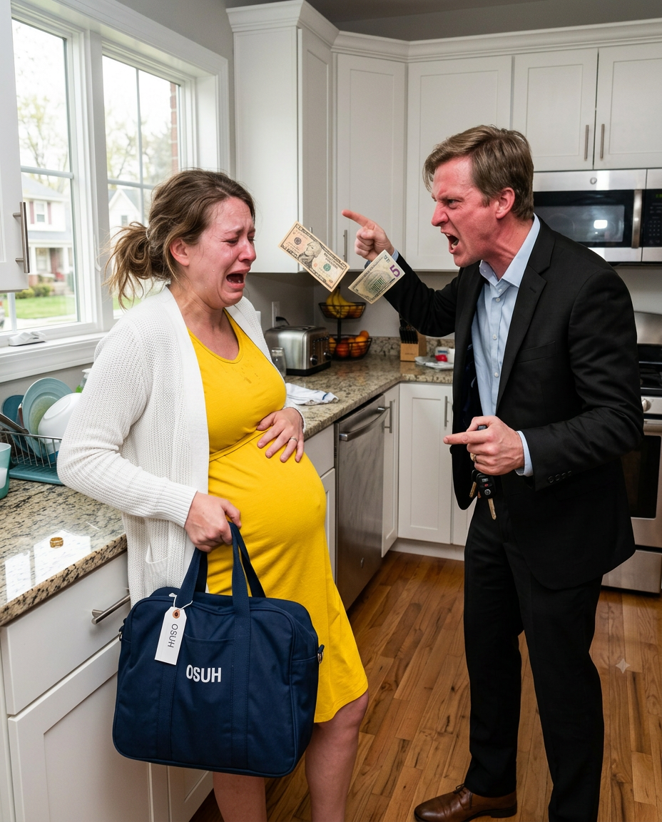 At nine months pregnant, I expected my husband to drive me to the hospital. Instead, he tossed fifteen dollars at me and said it was enough for a taxi.